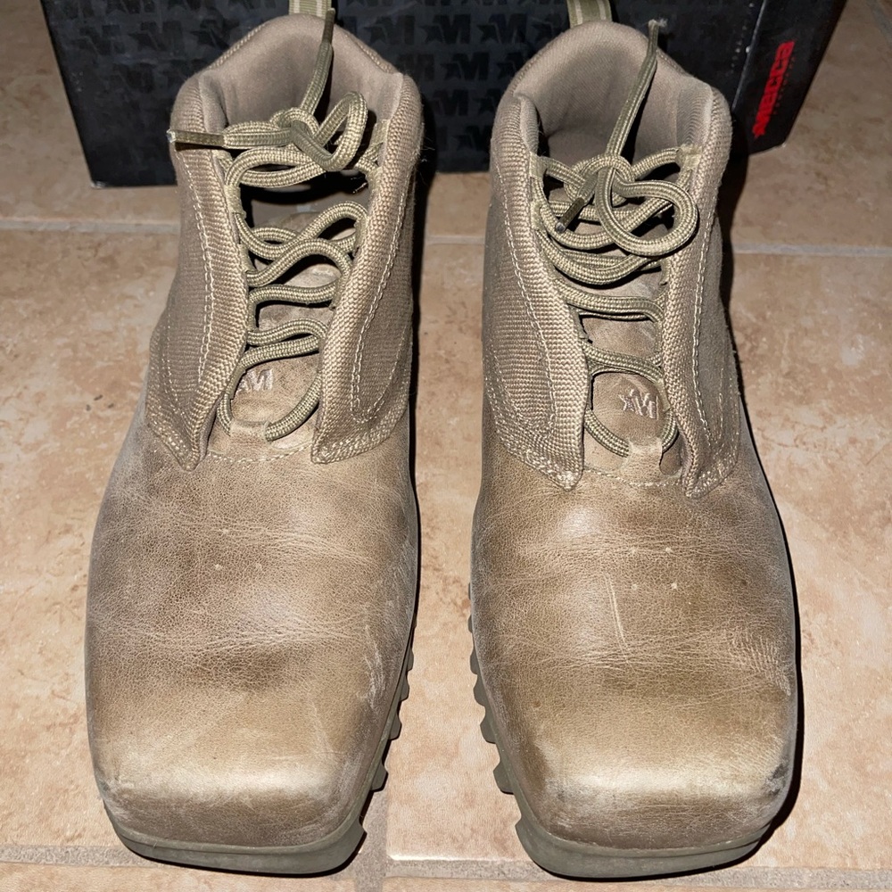 Merca mens brown boots size 10.5